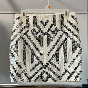 Express Sequin Body Con Mini Skirt *perfect for bachelorette!